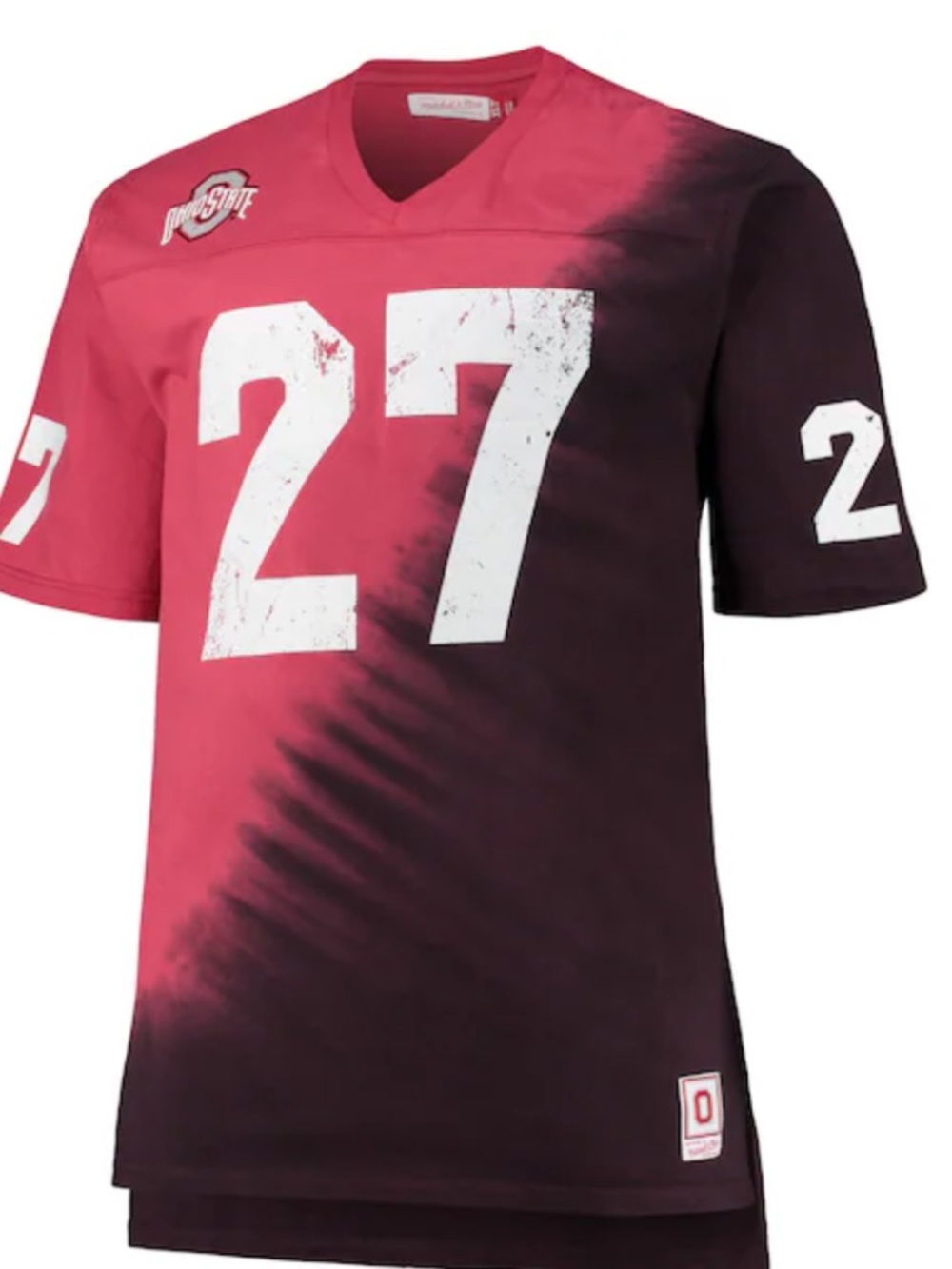Mitchell & Ness Big & Tall Ohio State Eddie George Tie-Dye Football Jersey NEW
